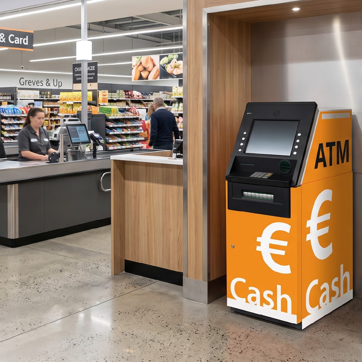 IC Cash Geldautomat im Einzelhandel