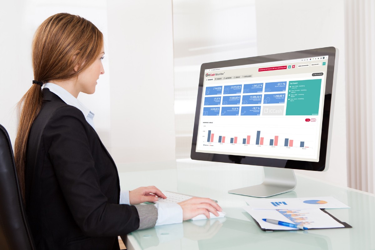 IC Cash Monitor auf einem Desktop-Bildschirm